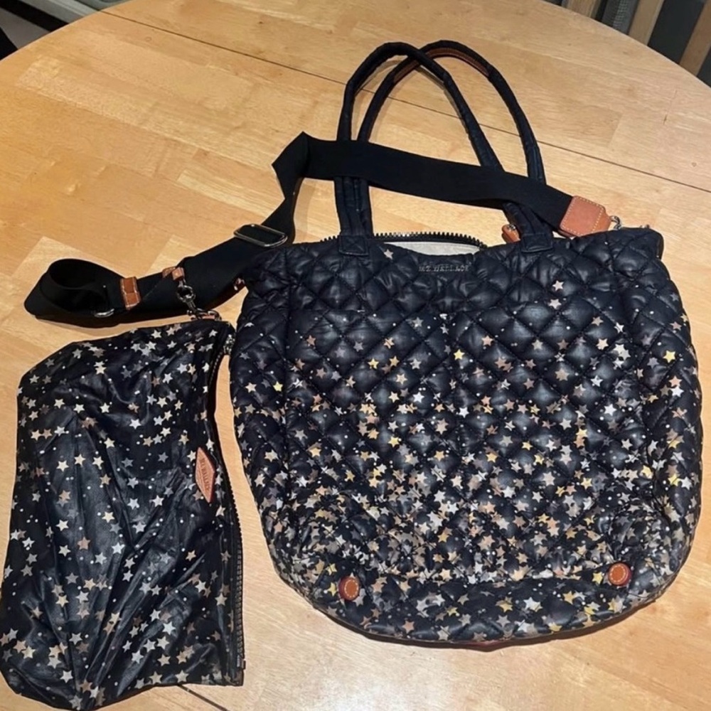 MZ Wallace Quattro Tote with Gold and Silver Stars - Picture 4 of 4